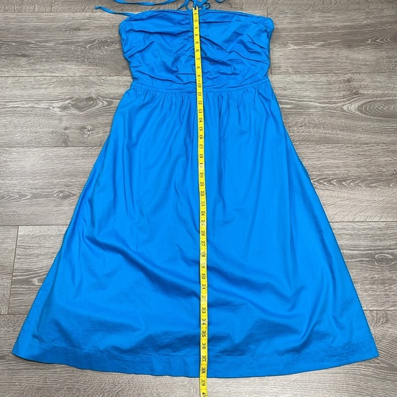 NWOT LOFT Keyhole Halter Midi Dress Turquoise 10P - Picture 11 of 16